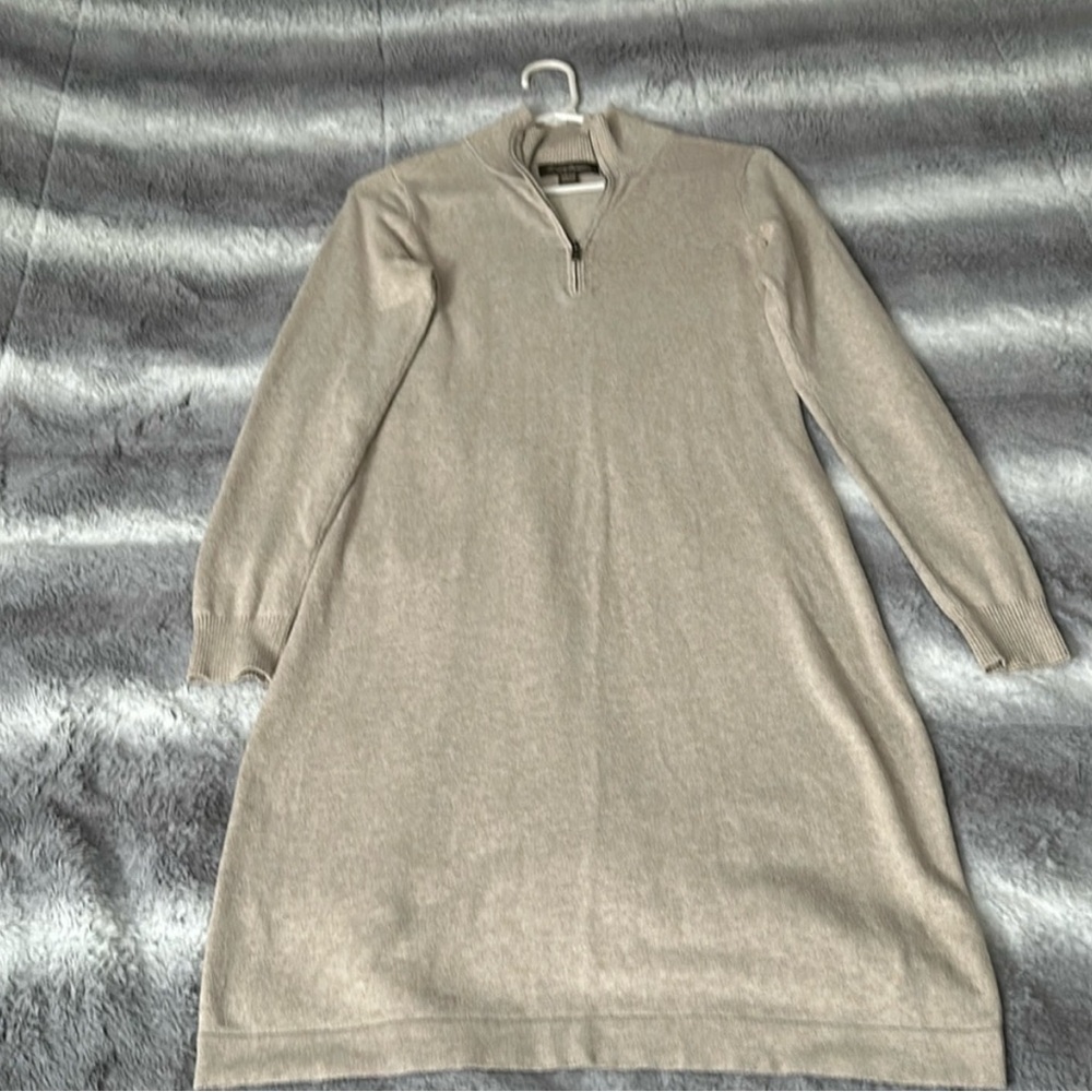 Tommy Bahama Long Sleeve Tan Dress